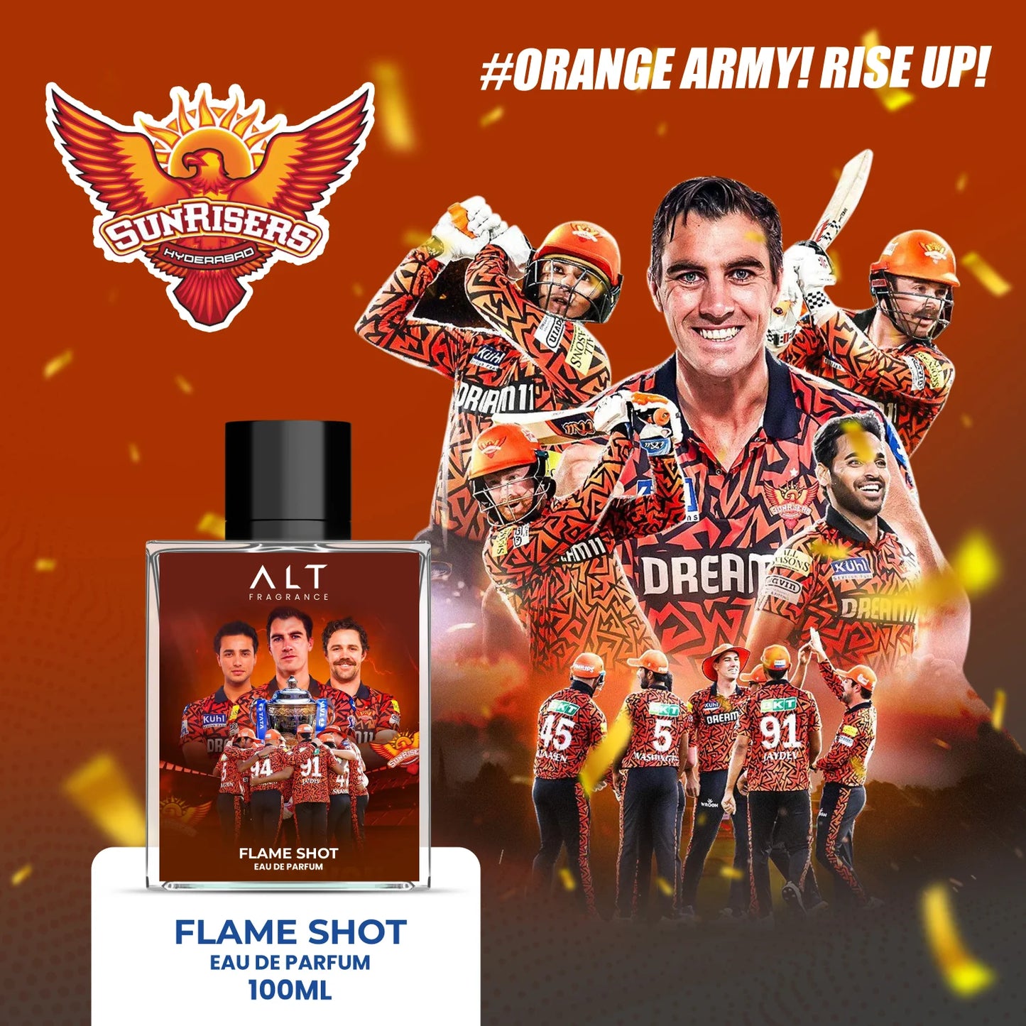 Flame Shot - Sunrisers Hyderabad (SRH) –  LIMITED EDITION for True SRH FANS!